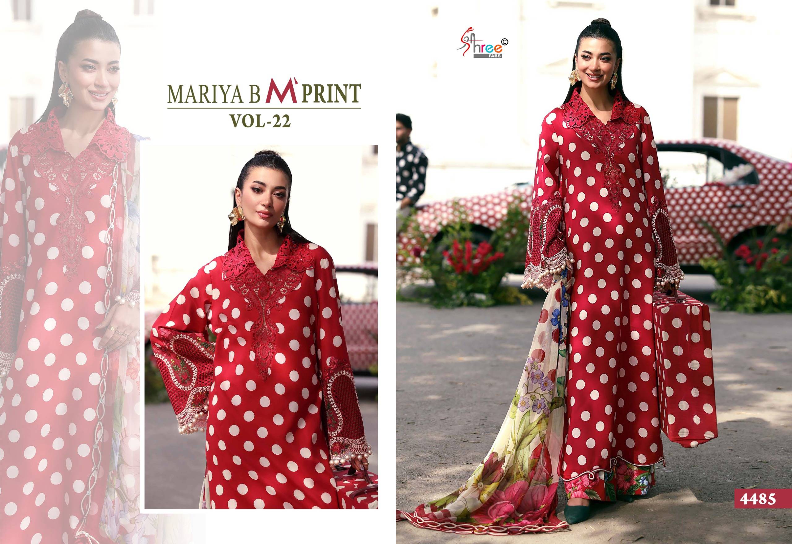 Mariya b Mprint vol - 22 By Shree Fab 4483 to 4486 Series Pakistani Stylish Beautiful Colourful Printed PURE COTTON Stitched Dresses At Wholesale Price